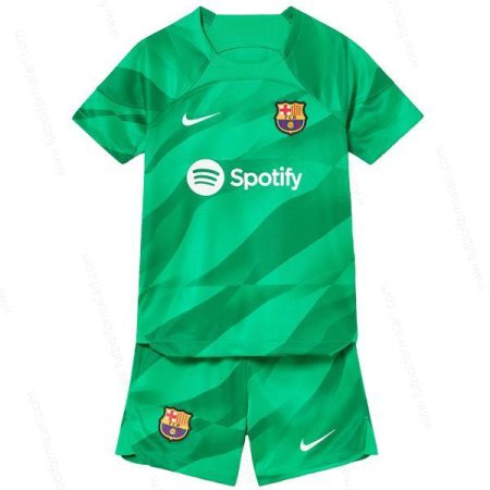 Barcelona Kaleci Çocuk Futbol Seti 23/24 – Yeşil